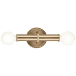 Kinkiet Torche - 2 źródła światła - Szampański brąz (QN-TORCHE-2W-CPZ) - Quintiesse