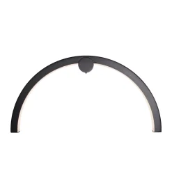 Kinkiet TRIO ARC polerowany czarny IP44 (W0335) - MAXLIGHT