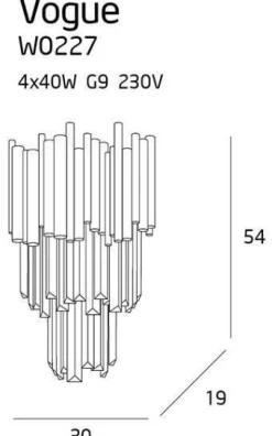 Kinkiet VOGUE (W0227 MAXlight) - żyrandol