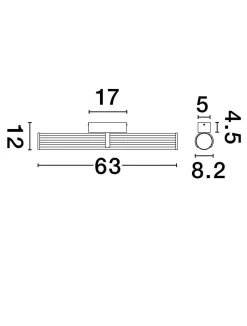 Kinkiet wewnętrzny CASTELLI (LE44937) - Luces Exclusivas