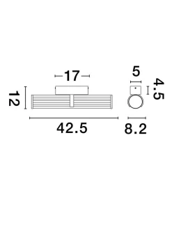 Kinkiet wewnętrzny CASTELLI (LE44936) - Luces Exclusivas