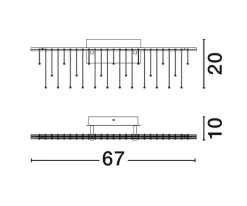Kinkiet wewnętrzny HUARAZ (LE44448) - Luces Exclusivas