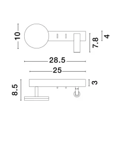 Kinkiet wewnętrzny PAROTANI (LE44677) - Luces Exclusivas