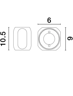 Kinkiet wewnętrzny YAGUARU (LE44765) - Luces Exclusivas