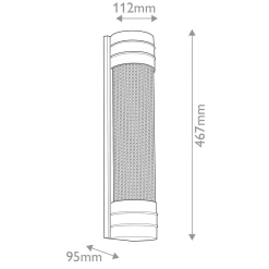 Kinkiet Willard - 2 źródła światła - Vintage mosiądz (QN-WILLARD-2WB-VBS-PG) - Quintiesse