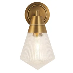 Kinkiet Willard - 1 źródło światła - Vintage mosiądz (QN-WILLARD-1WB-VBS-PG) - Quintiesse