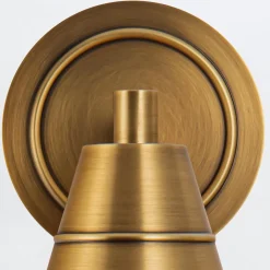 Kinkiet Willard - 1 źródło światła - Vintage mosiądz (QN-WILLARD-1WB-VBS-PG) - Quintiesse