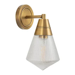 Kinkiet Willard - 1 źródło światła - Vintage mosiądz (QN-WILLARD-1WB-VBS-PG) - Quintiesse