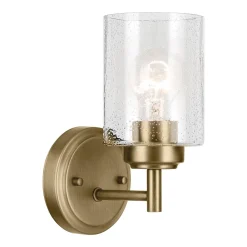 Kinkiet Winslow - 1 źródło światła - Naturalny mosiądz (KL-WINSLOW-1W-NBR) - Elstead Lighting