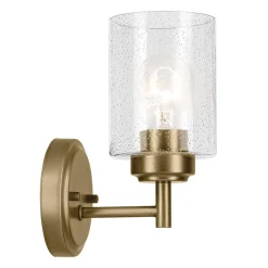 Kinkiet Winslow - 1 źródło światła - Naturalny mosiądz (KL-WINSLOW-1W-NBR) - Elstead Lighting