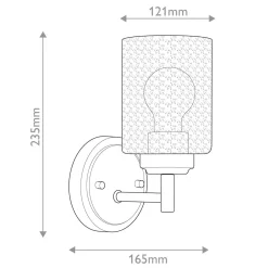 Kinkiet Winslow - 1 źródło światła - Naturalny mosiądz (KL-WINSLOW-1W-NBR) - Elstead Lighting