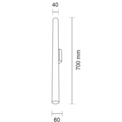 Kinkiet YABU IP44 (biały) (7749) - Shilo