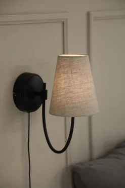 Kinkiet z abażurem AMAR Wall Beige/Black (108907) Markslojd