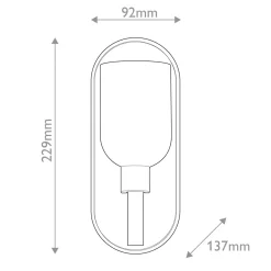 Kinkiet z alabastrowym kloszem Lucian Miejski brąz (QN-LUCIAN1-UBZ-AR) - Quintiesse