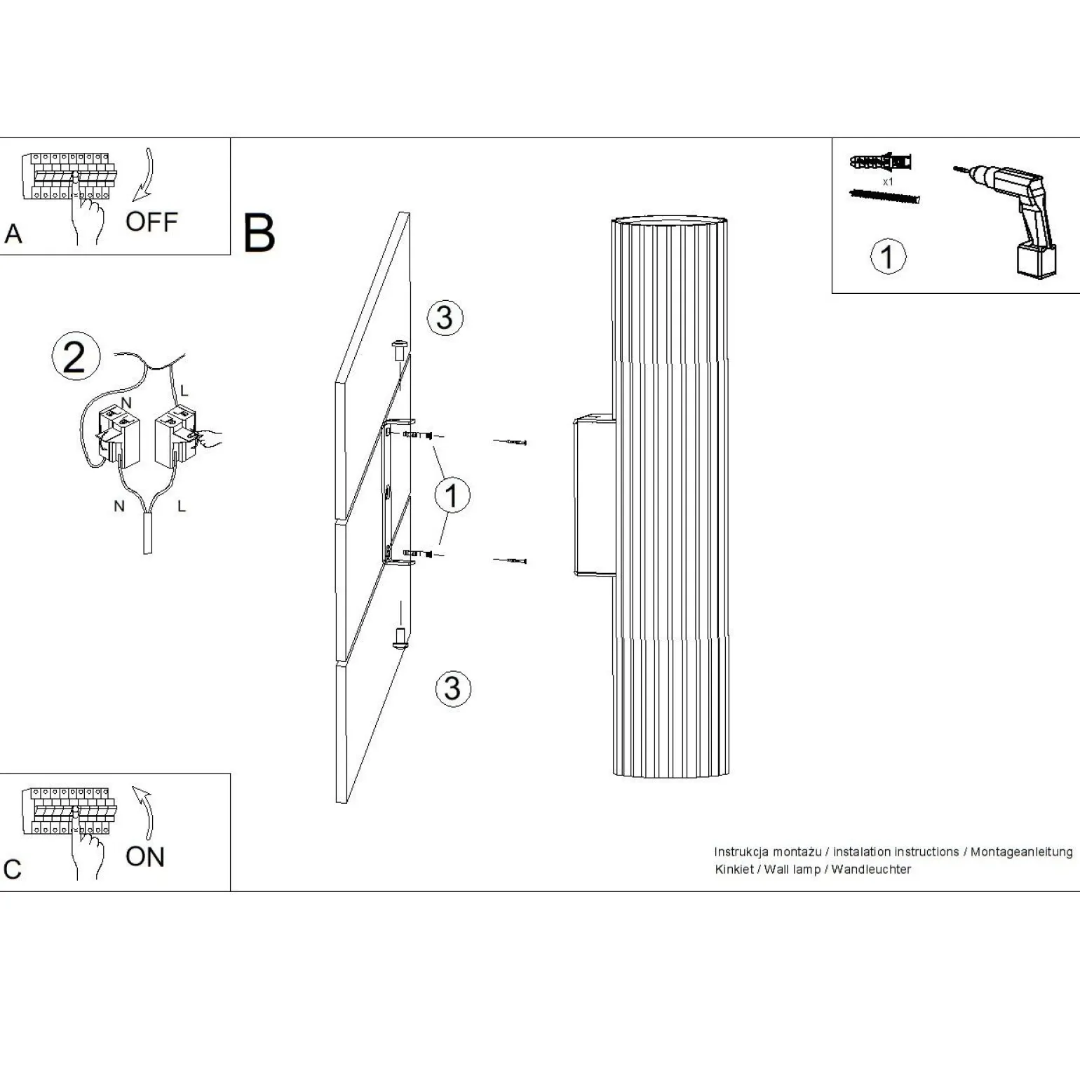 Kinkiet ze ściemniaczem Push Dimm/DALI2 IVAR beżowy LED 4000K (TH.622) - Thoro Lighting