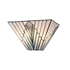 Kinkiet ze szkła witrażowego Alderley Vintage brąz (TF-ALDERLEY-WU) - Elstead Lighting