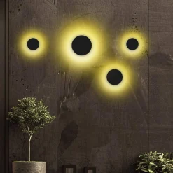 Kinkiet ze zmienną barwą Disk 18W 3CCT IP65 Czarny (ML1288) - Milagro