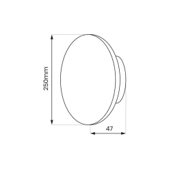 Kinkiet ze zmienną barwą Disk 18W 3CCT IP65 Czarny (ML1288) - Milagro