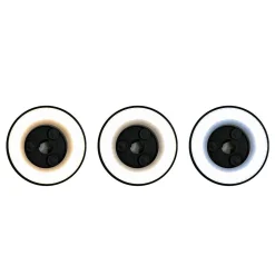 Kinkiet ze zmienną barwą światła Disk 15W 3CCT IP65 Czarny (ML1287) - Milagro