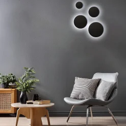 Kinkiet ze zmienną barwą światła Kinkiet Disk 12W 3CCT IP65 Czarny (ML1286) - Milagro