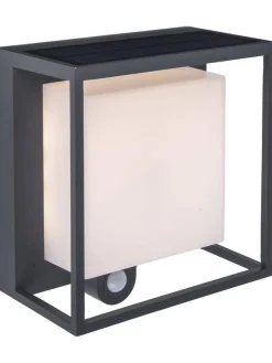 Kinkiet Zew. CURTIS - CZUJNIK RUCHU SOLAR Kol. Antracyt 3000K (6934601118) - Lutec