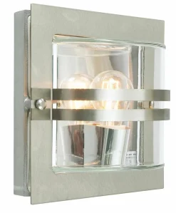Kinkiet zewnętrzny BERN 650 STAINLESS STEEL E27 LED 9W CLEAR LAMPSHADE Norlys