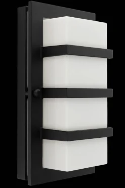 Kinkiet zewnętrzny BODEN 860 BLACK E27 LED 9W MILKY LAMPSHADE Norlys