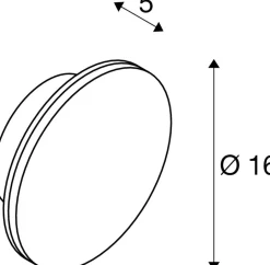 Kinkiet zewnętrzny D-RING S biała (1007912) - SLV