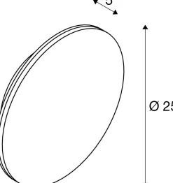 Kinkiet zewnętrzny D-RING SM biała (1007914) - SLV