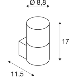 Kinkiet zewnętrzny GRAFIT (1006178) - SLV