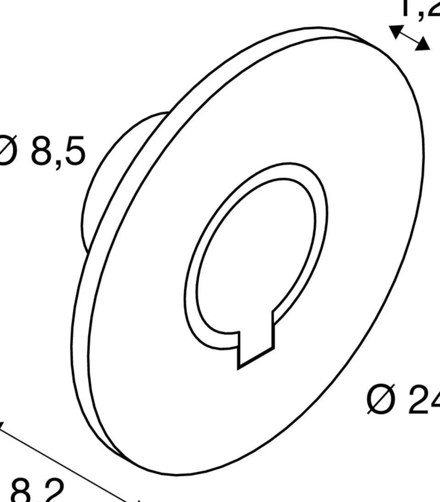 Kinkiet zewnętrzny I-RING (1007236) - SLV