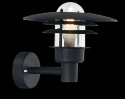 Kinkiet zewnętrzny LARVIK 690 BLACK E27 LED 9W Norlys