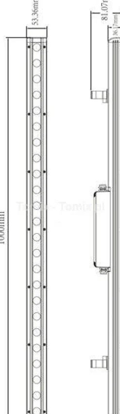 Kinkiet zewnętrzny LED WALLWASHER CAPH 66W 3000K (D732071)