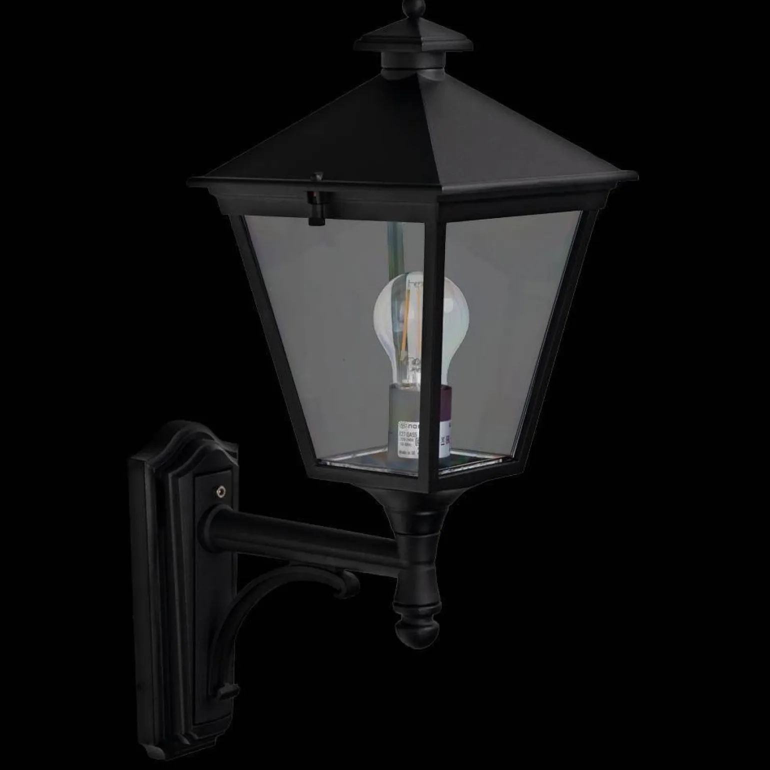 Kinkiet zewnętrzny LONDON 480 BLACK E27 LED 9W Norlys