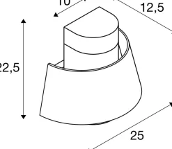 Kinkiet zewnętrzny PHOTONI kolor rdzy (1007581) - SLV