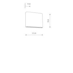 Kinkiet zewnętrzny SEMI LED S (11365) - Nowodvorski