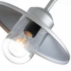 Kinkiet zewnętrzny z czujnikiem ruchu Klampenborg (KLAMPENBORG-PIR-SIL) - Elstead Lighting