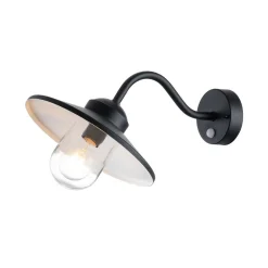 Kinkiet zewnętrzny z czujnikiem ruchu Klampenborg (KLAMPENBORG-PIR-BK) - Elstead Lighting