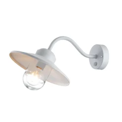 Kinkiet zewnętrzny z czujnikiem ruchu Klampenborg (KLAMPENBORG-PIR-WHT) - Elstead Lighting