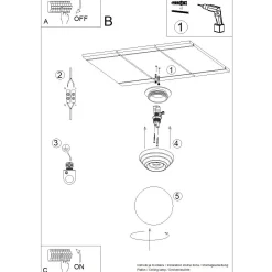 Kinkiet ZORI biały IP44 (SL.1903) - Sollux Lighting