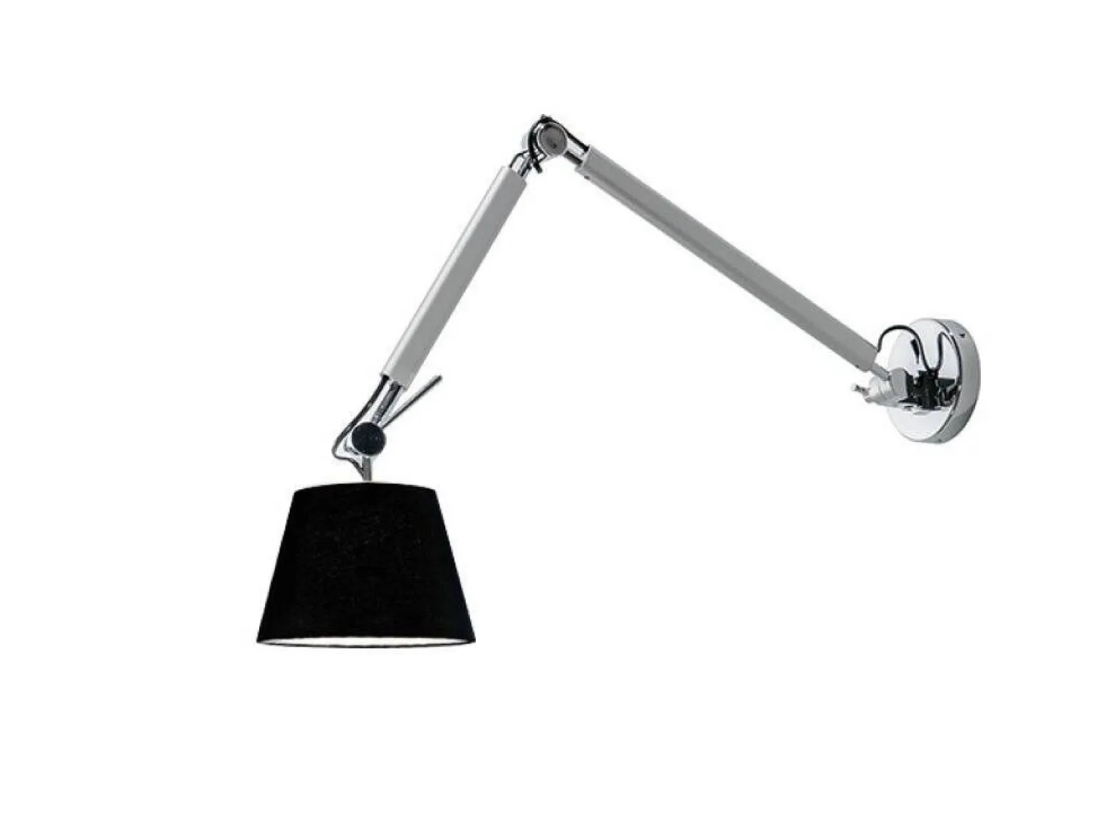 Kinkiet ZYTA S WALL ALU stelaż aluminium AZ 2295 + AZ 2597 black | czarny - średnica 20 - Azzardo