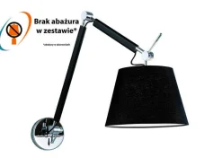 Kinkiet ZYTA S WALL stelaż czarny | black AZ 1844 + AZ 2599 klosz biały | white - średnica 20 - Azzardo