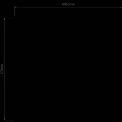 Klosz Nara Taper Ribbed Glass - Smoke (5039004) - Astro Lighting