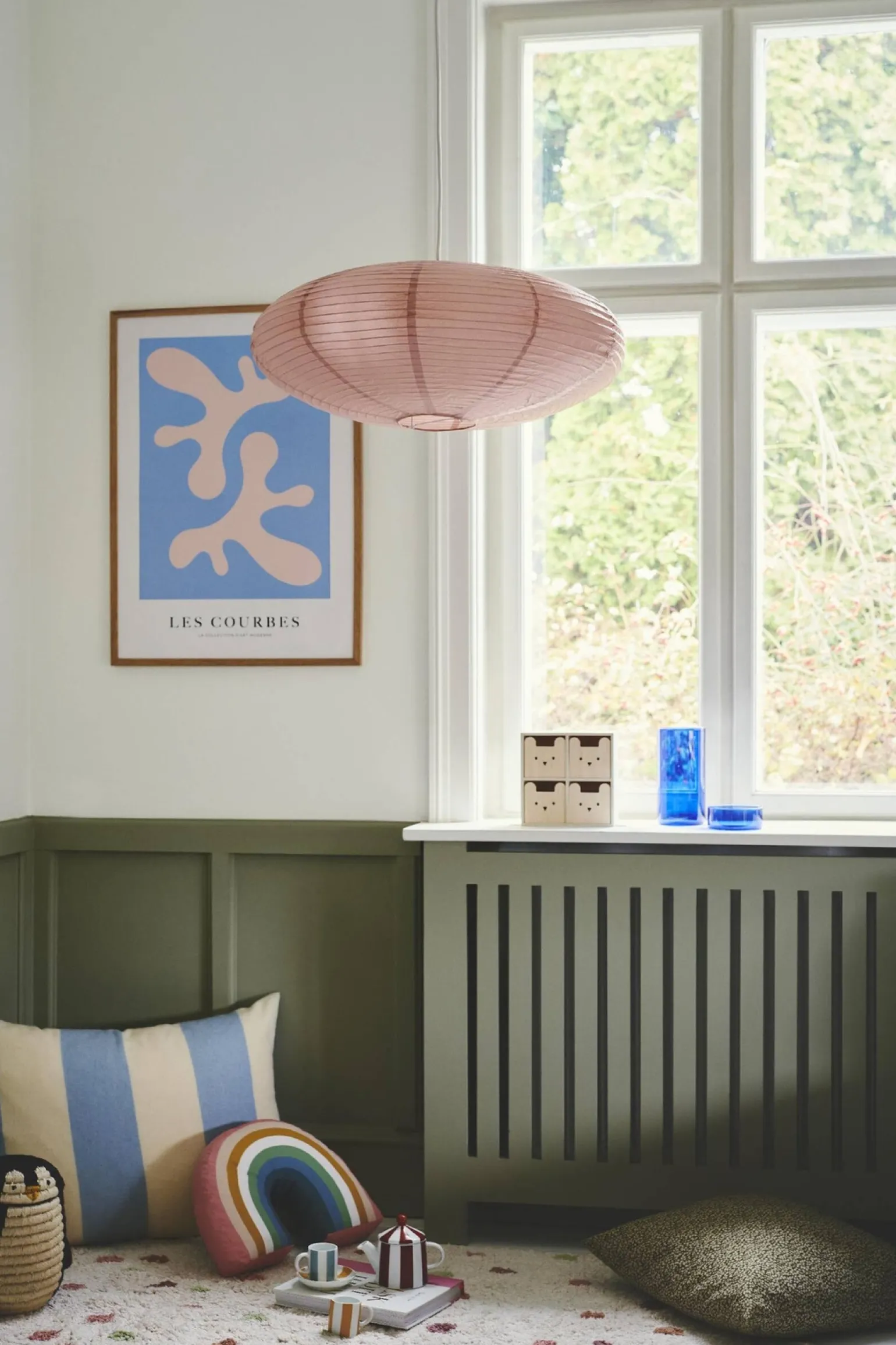 Klosz VILLO Nordlux 15 Papier Zakurzona róża