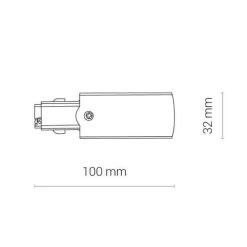 Końcówka zasilająca biała CTLS POWER END CAP RIGHT WHITE (PE-R) (8712) - Nowodvorski