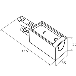 Końcówka zasilająca T-RACK SYSTEM (4366) - ARGON
