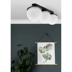 KUUL B czarna lampa sufitowa / plafon z podwyższoną szczelnością IP44 (KLB320S0) - Ummo