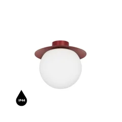 KUUL C burgundowa lampa sufitowa / plafon z podwyższoną szczelnością IP44 (KLC140S0) - Ummo