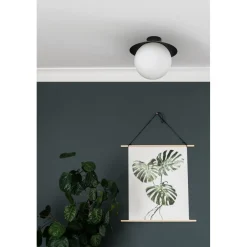 KUUL C czarna lampa sufitowa / plafon z podwyższoną szczelnością IP44 (KLC120S0) - Ummo