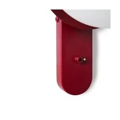 KUUL D1 Burgundowa Lampa Ścienna / Kinkiet Z Włącznikiem (KLD14001) - Ummo